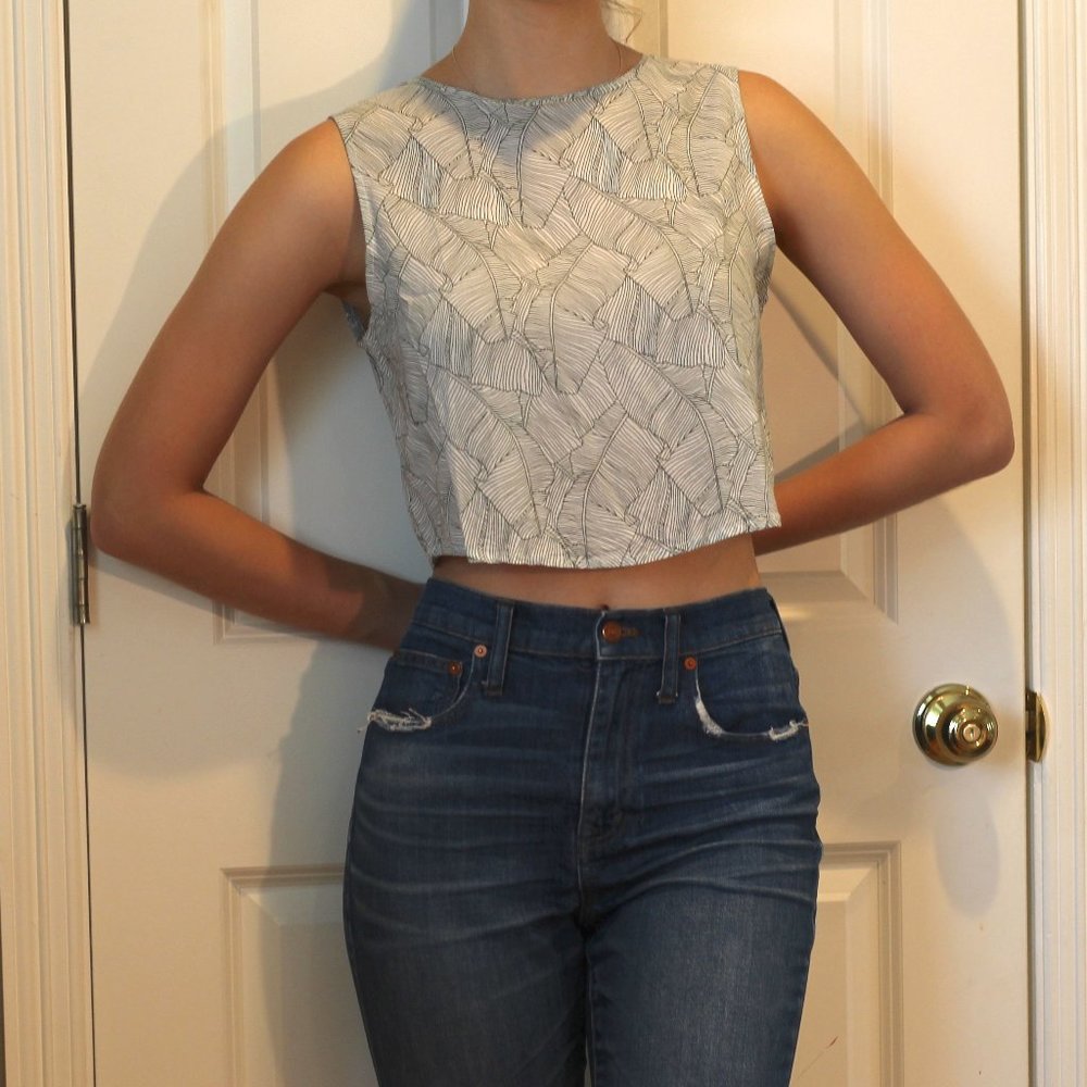 Palm Leaf Crop Top